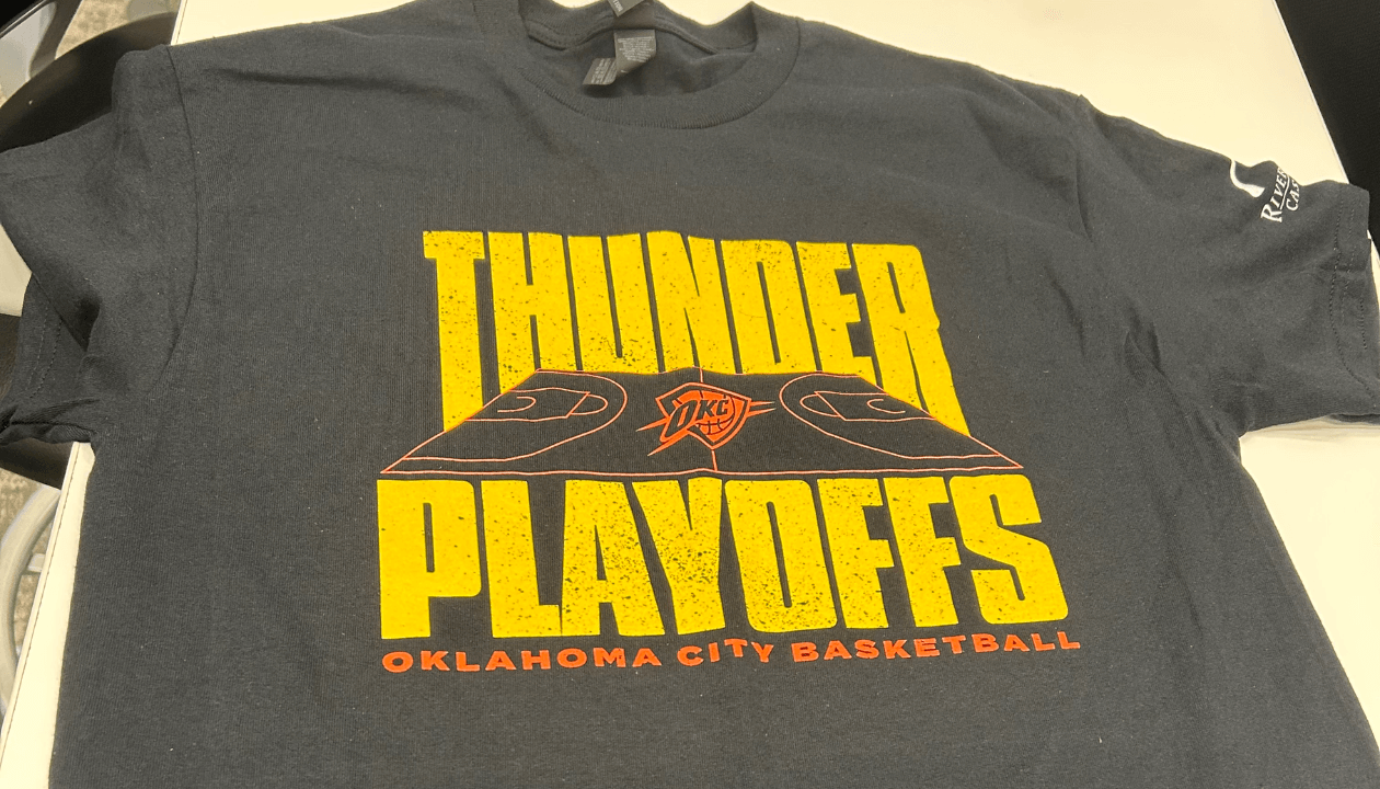 Thunder reveal Game 2 playoff shirt ahead of semifinals matchup with Nuggets