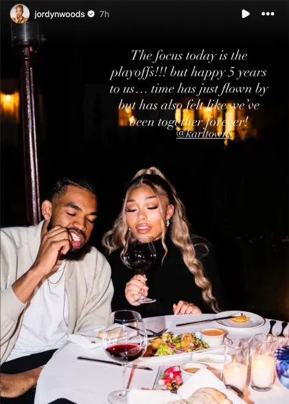 Jordyn Woods and Karl-Anthony Towns