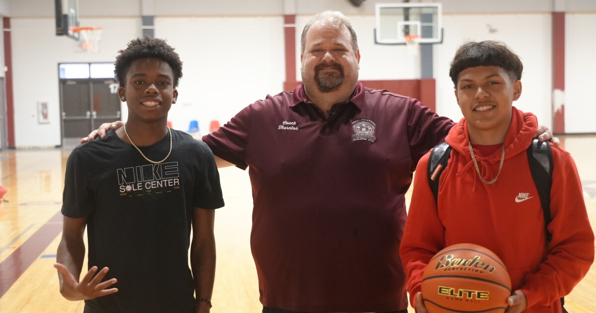 Driscoll Middle School teacher shoots to use basketball to fund student trip