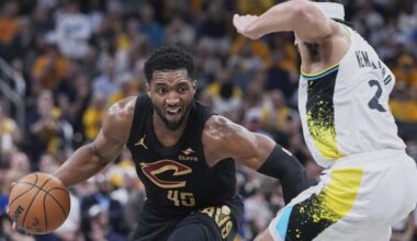 Cavs G Donovan Mitchell sustains ankle injury in Game 4 against Pacers