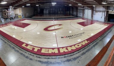 The company that makes courts for the Cavs and other NBA teams? It's local.