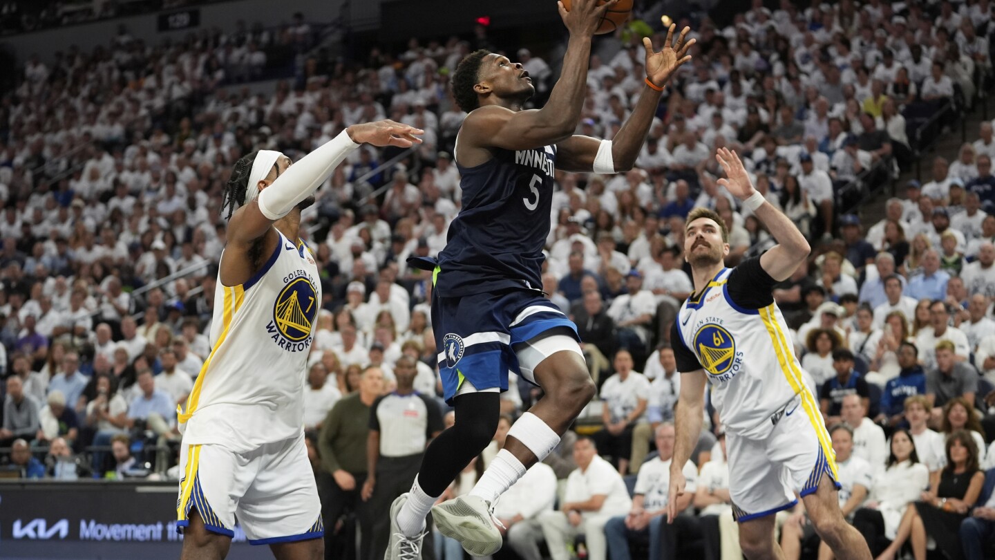 Timberwolves beat Warriors in Game 5 to reach Western Conference finals for 2nd straight year