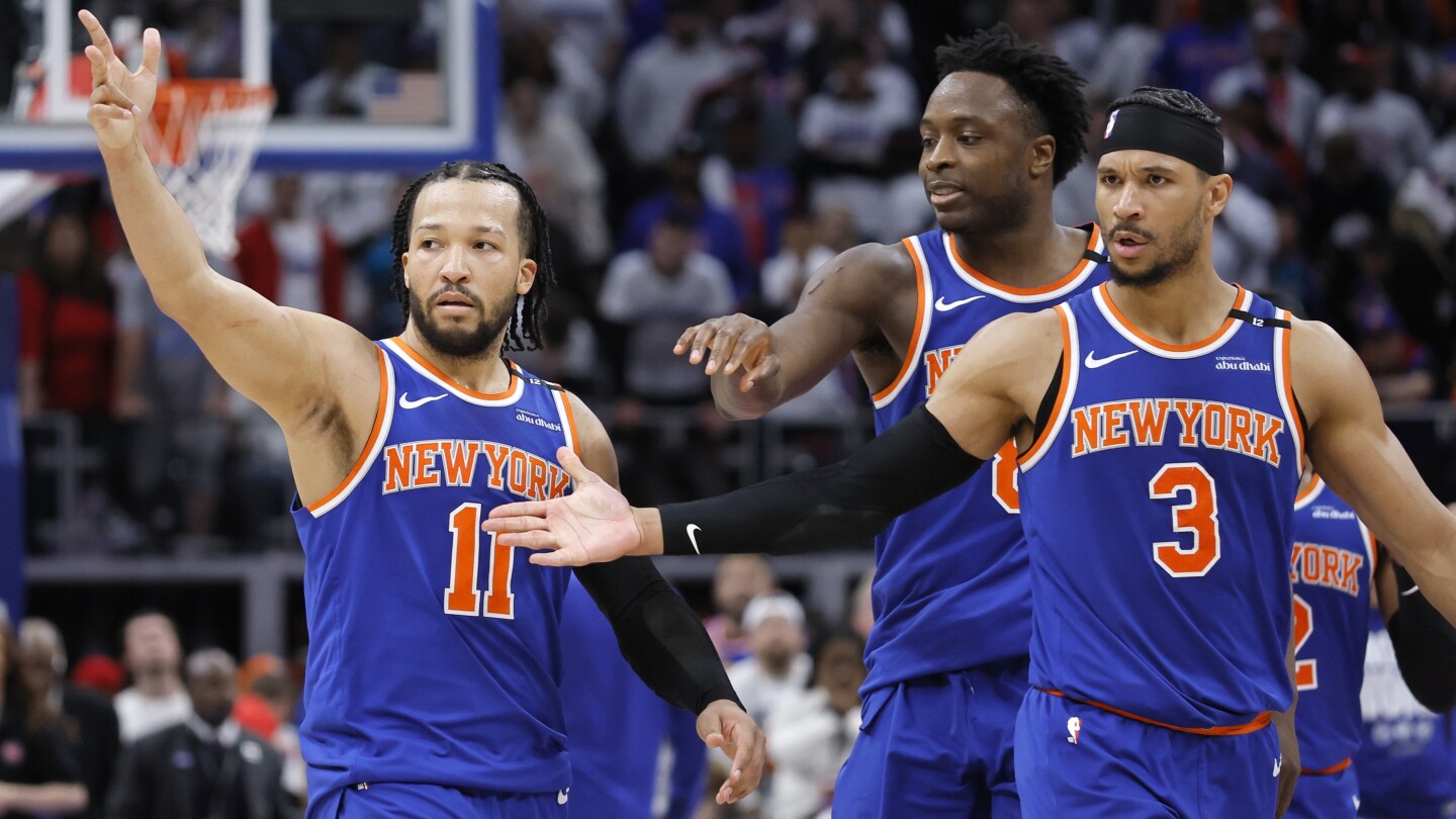 Brunson scores 40, Knicks top Pistons 116-113 in Game 6, advance to 2nd-round series with Celtics