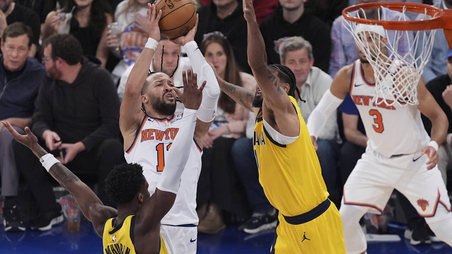 Brunson, Towns carry Knicks to 111-94 victory that cuts Pacers' series lead to 3-2
