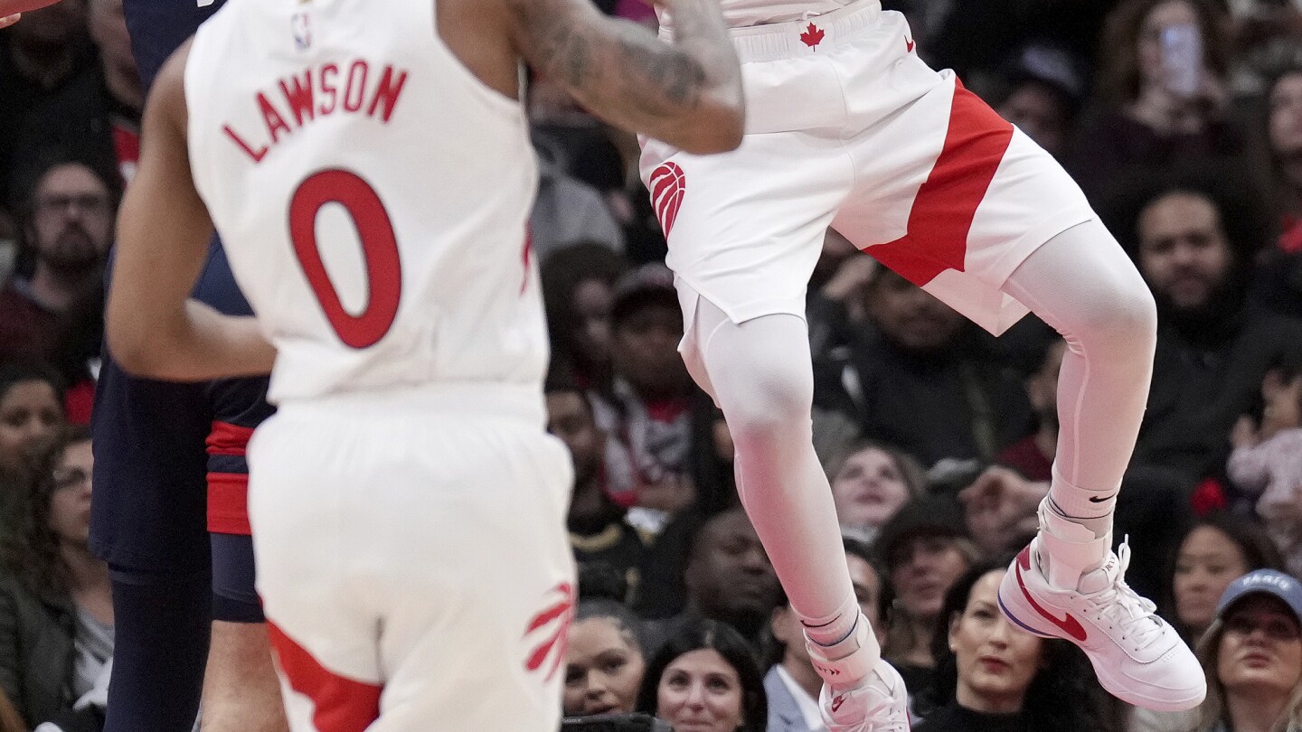 Rebounding Raptors set single-game record with 73 boards, and four players with at least 10