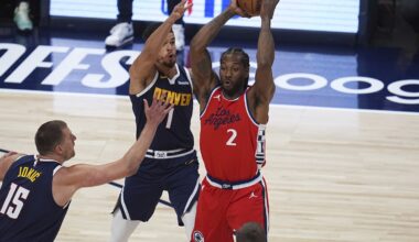 Kawhi Leonard's 39 points lead Clippers to a 105-102 win over Nuggets to even series 1-1