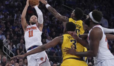 Brunson ties Ewing for a Knicks playoff record, but no celebration after a stunning collapse