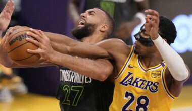 Rudy Gobert dominates small-ball Lakers and the Timberwolves advance with a 103-96 win in Game 5