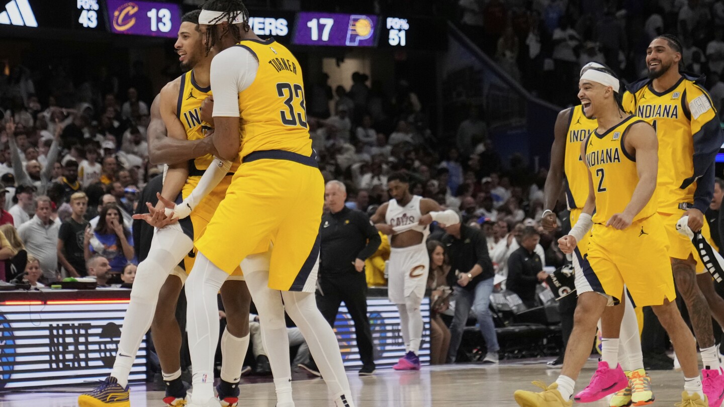 Haliburton's 3 with 1.1 seconds left gives Pacers 120-119 stunning win over Cavs and 2-0 series lead