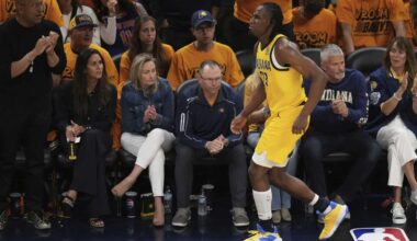 Pacers lose Aaron Nesmith with right leg injury during 3rd quarter of Game 3 vs. Knicks