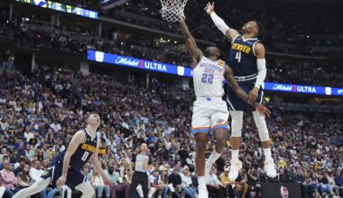 Shai Gilgeous-Alexander scores 25 points and leads Thunder past Denver 92-87 to tie series 2-2