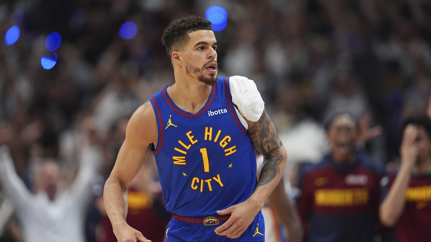 Michael Porter Jr. coming up big for the Nuggets as he plays through pain of sprained left shoulder
