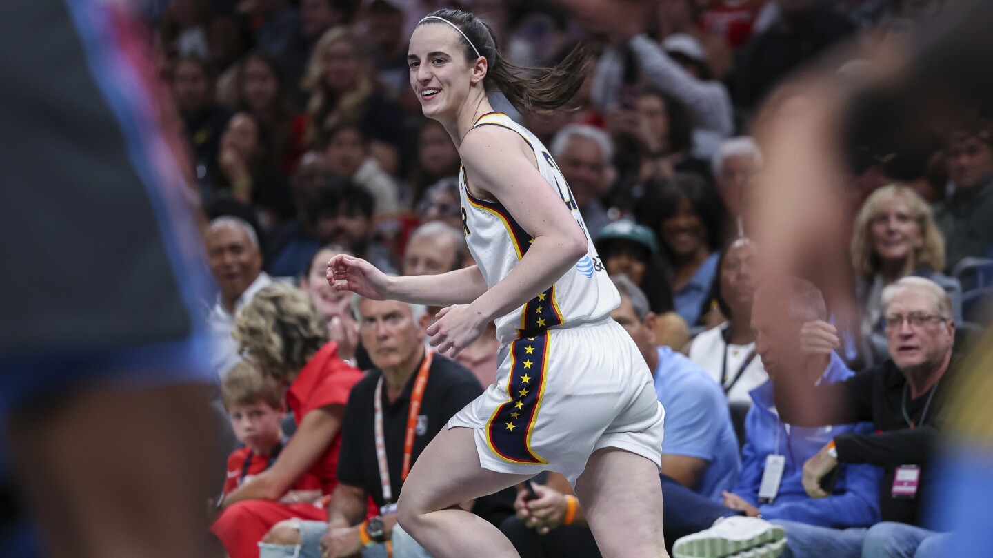 Caitlin Clark says she took video of her reaction to the Pacers' comeback win over the Knicks