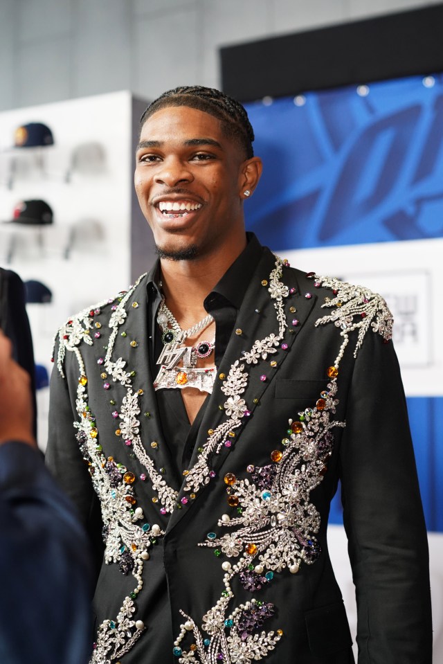 Scoot Henderson smiling at the 2023 NBA Draft.