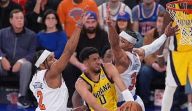 Pacers bring a 2-0 lead over the Knicks home for a sports celebration Sunday in Indiana