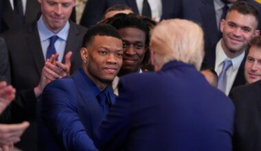 Trump hosts NCAA basketball champion Florida Gators at the White House