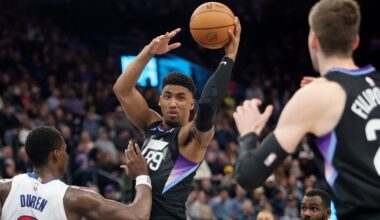 Utah Jazz forward KJ Martin (99) looks to pass the ball against the Detroit Pistons
