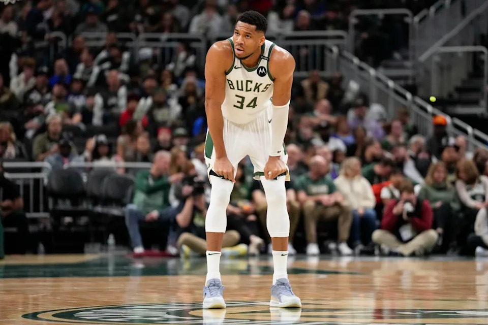 Milwaukee Bucks forward Giannis Antetokounmpo during the game against the Atlanta Hawks.Jeff Hanisch-Imagn Images