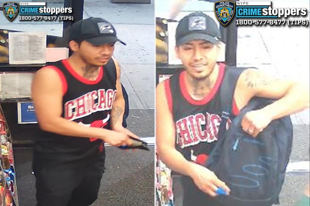 Tattooed brute in Chicago Bulls jersey repeatedly stabs man during clash inside NYC deli: cops