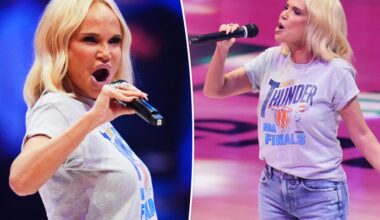 Kristin Chenoweth slammed for 'horrible' national anthem performance during NBA Finals