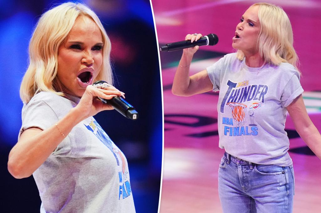 Kristin Chenoweth slammed for 'horrible' national anthem performance during NBA Finals