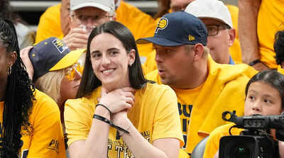 Indiana Pacers lucky charm Caitlin Clark arrives at Game 4 alongside her teammate Aliyah Boston