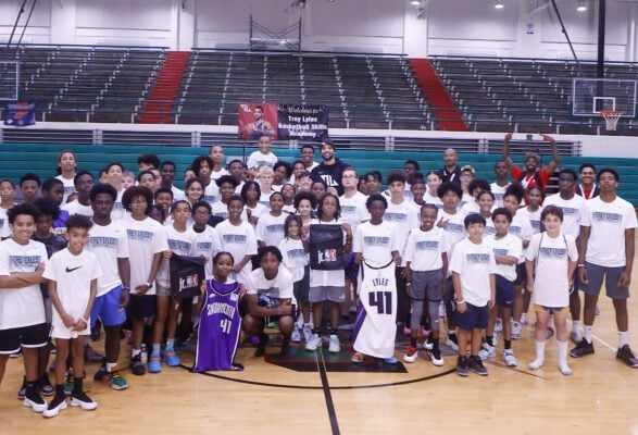 NBA Trey Lyles free basketball camp in Indianapolis, Indiana in June of 2025.