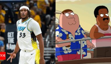 Indiana Pacers centre player Myles Turner trolls New York Knicks with a Family Guy clip post Eastern Conference Final results | NBA News