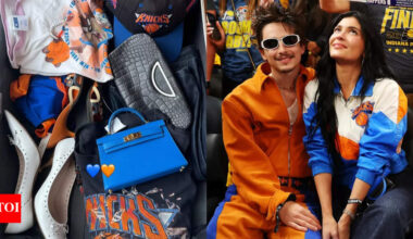 Kylie Jenner packed only New York Knicks merchandise for game night with Timothee Chalamet, shares luggage photo | NBA News