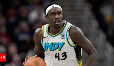 Pascal Siakam shows off commendable football skills with his practice basketball ahead of Game 2 against OKC Thunder | NBA News