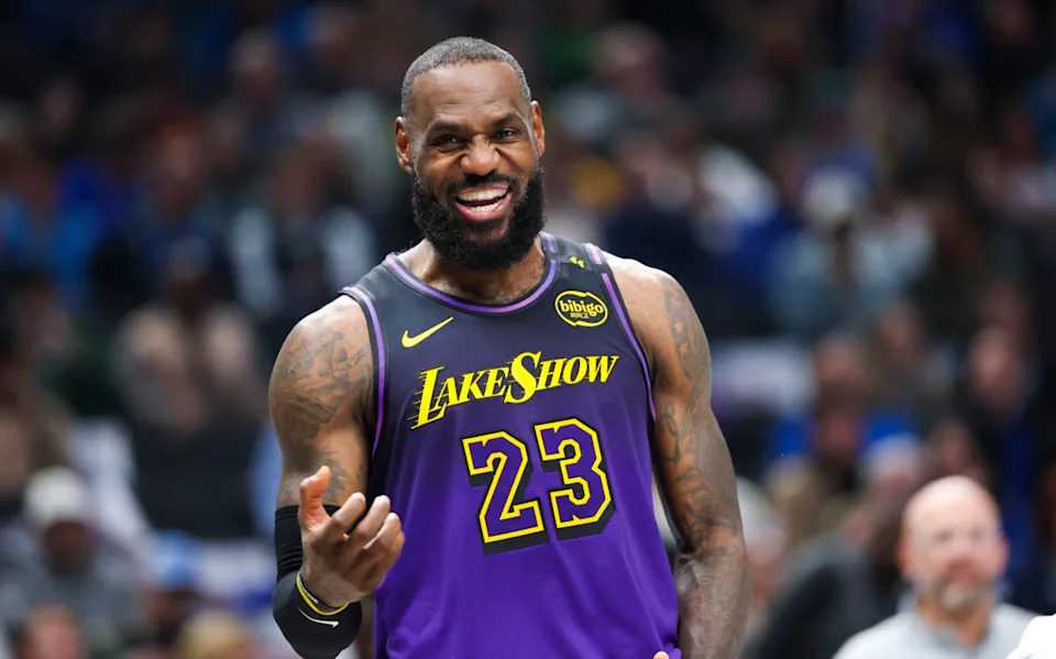 Los Angeles Lakers forward LeBron James (23).Kevin Jairaj-Imagn Images