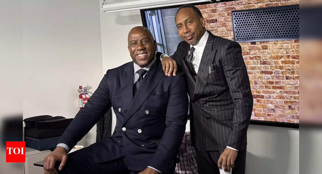 Stephen A Smith gets special shout-out from Los Angeles Lakers legend Magic Johnson after his appearance on First Take | NBA News