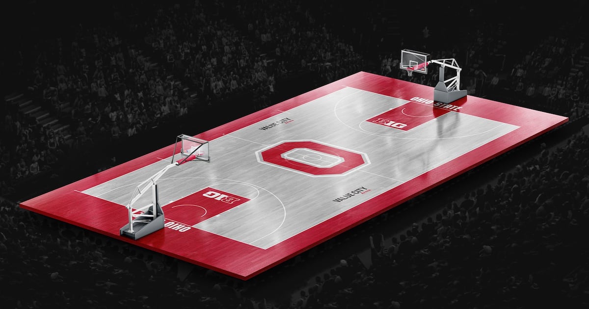Ohio State unveils new basketball court