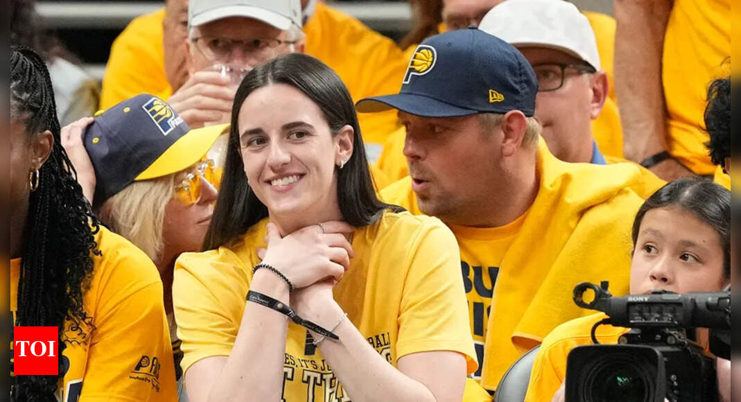 Indiana Pacers lucky charm Caitlin Clark arrives at Game 4 alongside her teammate Aliyah Boston | NBA News