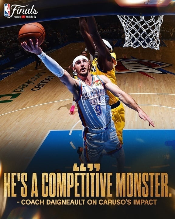 Coach Daigneault quote on Caruso