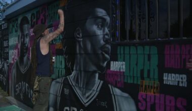 Mural of San Antonio Spurs NBA draft prospect unveiled at South Side restaurant