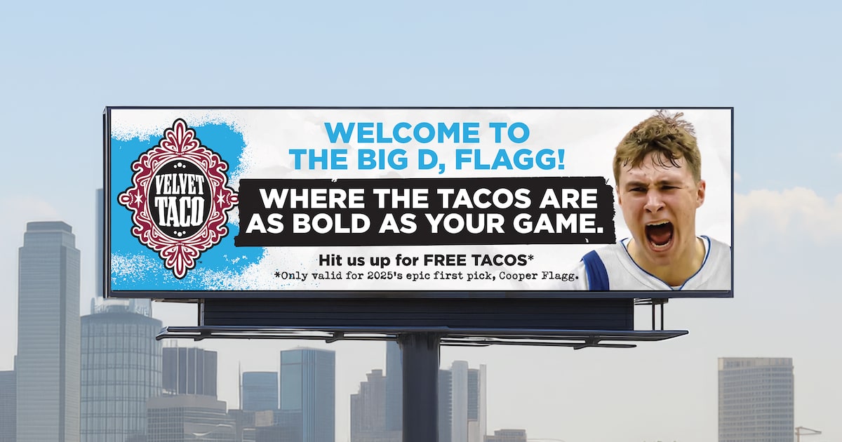 Unlimited free tacos on the table for Dallas Mavericks’ No. 1 draft pick Cooper Flagg
