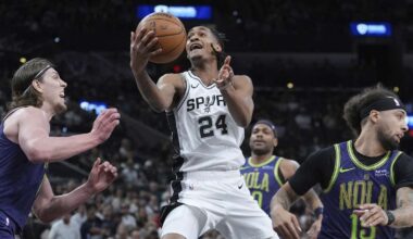 Vassell scores 22 points and Spurs hold off Pelicans, who were without Williamson