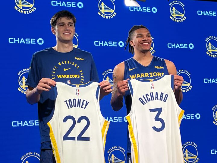 Warriors rookies Will Richard, Alex Toohey influenced by Steph Curry, Bogut