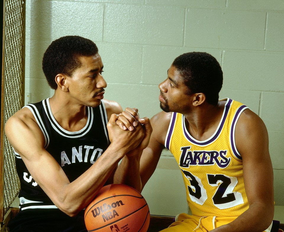 He's a Spurs legend who played in the same era as Lakers icon Magic Johnson