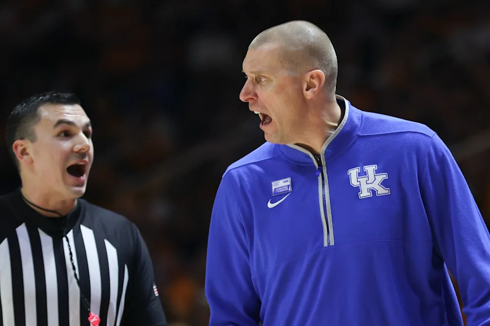 Kentucky Wildcats head coach Mark Pope.© Randy Sartin-Imagn Images