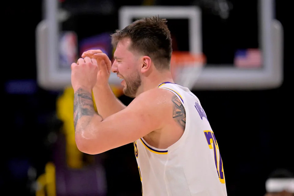 Los Angeles Lakers guard Luka Doncic (77)Jayne Kamin-Oncea-Imagn Images