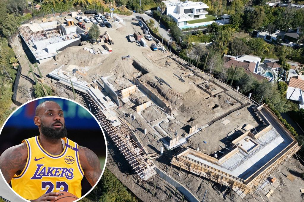 LeBron James is making great progress on his megamansion