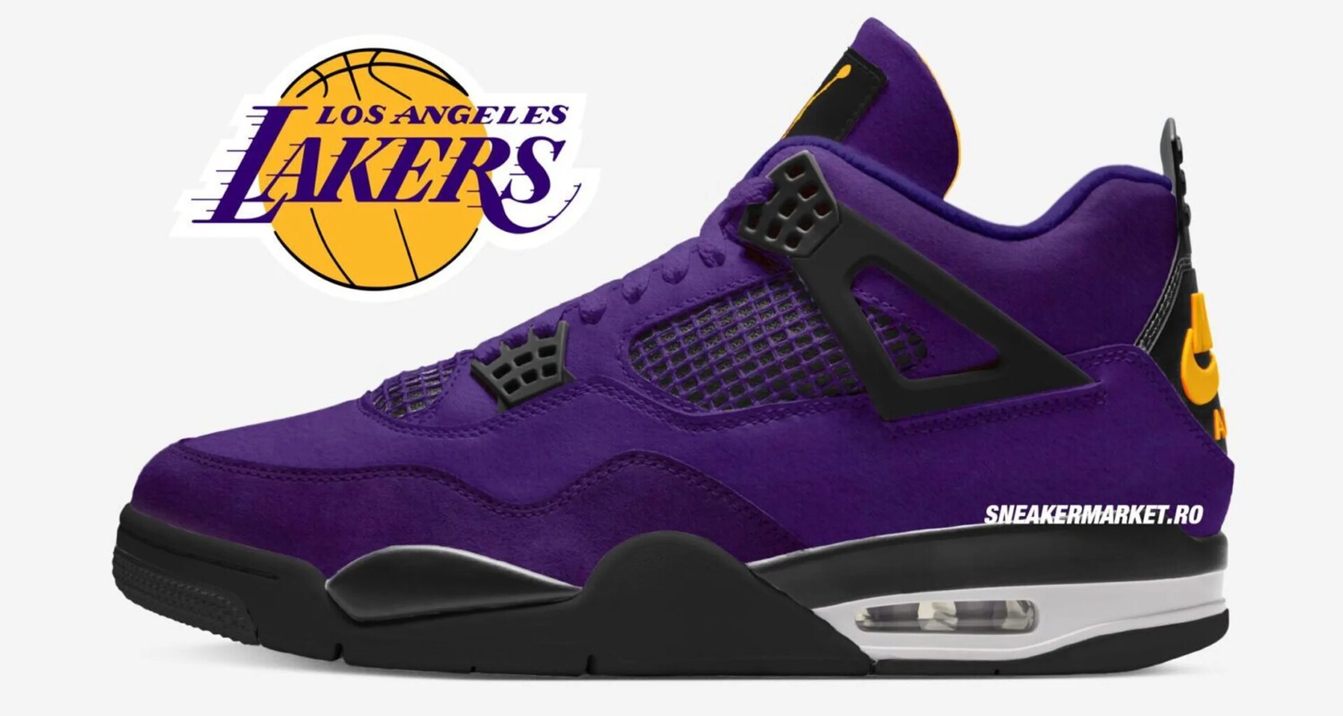 The Air Jordan 4 "Imperial Purple" Channels LA Lakers Energy
