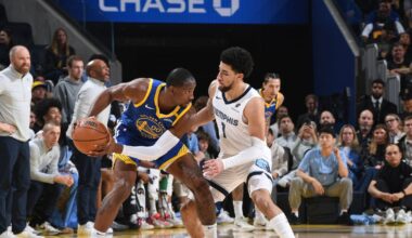 Warriors Jonathan Kuminga rolls ankle, leaves game vs. Grizzlies