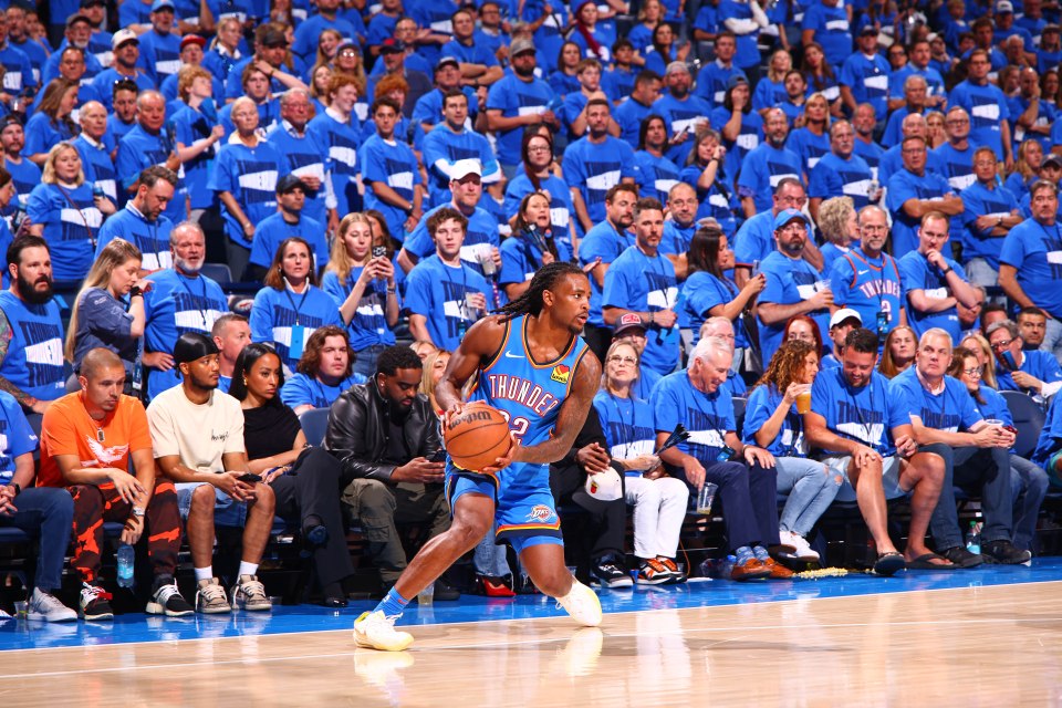 Thunder fans like to put on a show