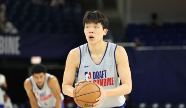 Chinese center Hansen Yang is a super skilled big who could be worth a look for Sixers at No. 35