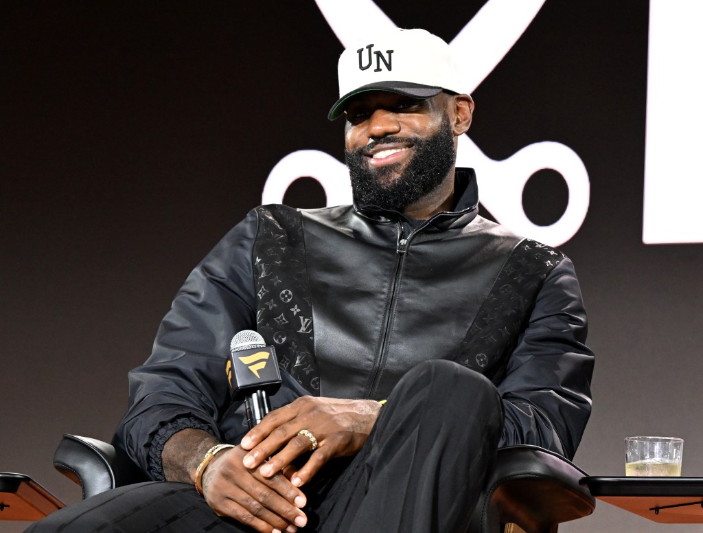 Lebron James speaks onstage during Fanatics Fest NYC 2025 at Javits Center on June 21, 2025 in New York City. 
