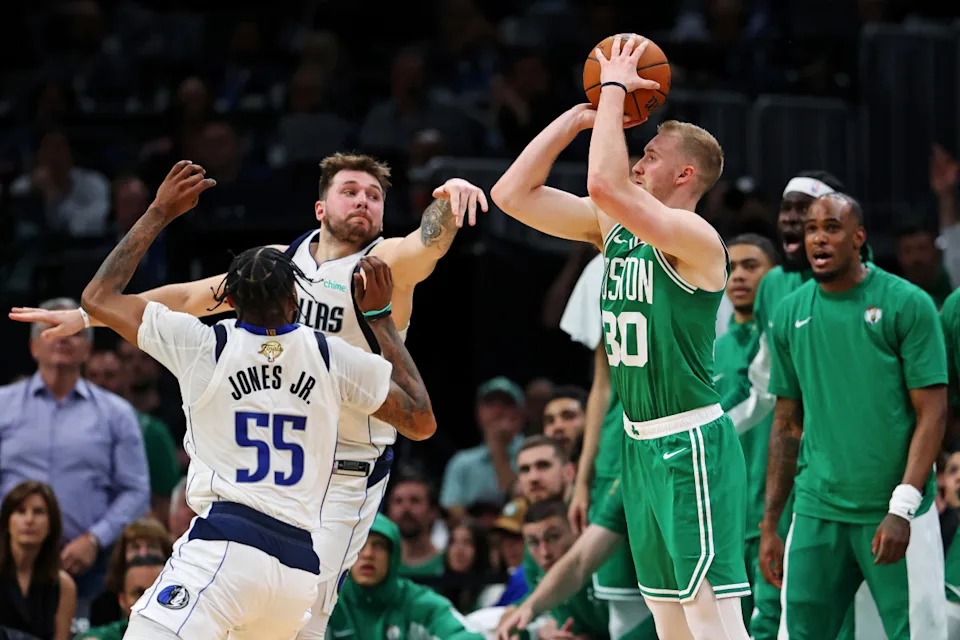 Boston Celtics forward Sam Hauser.Peter Casey-USA TODAY Sports
