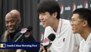 Yang Hansen ‘just that good’ he could start game right now, Trail Blazers coach says